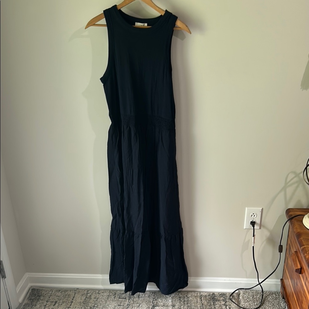 Loft outlet navy blue sleeveless dress